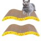 thumbnail image 1 of Almohadilla rascadora para gatos, rascador reversible de cartón para gatos, sofá cama grande, ancho y moderno con hierba gatera (paquete de 2), 1 of 5