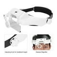 Head Mount Glasses Magnifier Battery Powered Magnifying Glass with