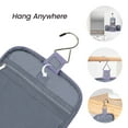 thumbnail image 5 of WANDF Large Hanging Toiletry Bag for Women Travel Cosmetic Makeup Organizer Water-Resistant Shower Bathroom Bag for Ladies(Light Purple), 5 of 7