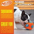 thumbnail image 3 of Nerf Dog X-Weave Squeak Soccer Ball for Large Dogs, 3 of 10