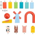thumbnail image 7 of Fisher-Price Wooden Domino Run Playset, Preschool Building Set Game, 72 Wood Pieces, Ages 3+, 7 of 7