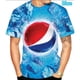 thumbnail image 3 of Camiseta Pepsi Impresión 3D Moda Hombres/Mujeres Verano Cuello Redondo Manga Corta Top Shirt, 3 of 3