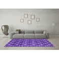 thumbnail image 3 of Ahgly Company Indoor Round Oriental Purple Industrial Area Rugs, 4' Round, 3 of 4