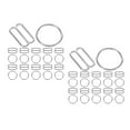 thumbnail image 3 of Masteelf 60 Pairs Adjustable Bra Strap Hooks 8-Shaped Zinc Alloy Buckles Lingerie Strap Adjusters Bra Clips Replacement Bra Strap Hooks for Sewing, 3 of 8