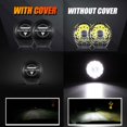 thumbnail image 3 of Round Offroad Light Covers, Auxbeam 7 Inch Black Lens Protective Cover with Logo Light Bar Protection Masks for 7" Round Driving Light Pods, 3 of 6