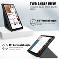 thumbnail image 2 of Allytech Slim Case for Lenovo Tab M10 10.1" Tablet Case 3rd Generation Model TB-328F, Ultra Thin Lightweight Auto Sleep Wake Protective Folding Kickstand Smart Cover Folio Flip Anti-scratch - Gray, 2 of 8