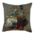 thumbnail image 5 of 4Pcs Linen Flowers Paintings Cushion Cover Roses and Vase Orange Pomegranate Throw Pillow Cover Floral Sofa Home Decor Pillowcases, 5 of 7