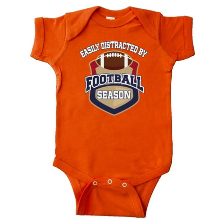 

Inktastic Easily Distracted By Football Season Gift Baby Boy or Baby Girl Bodysuit