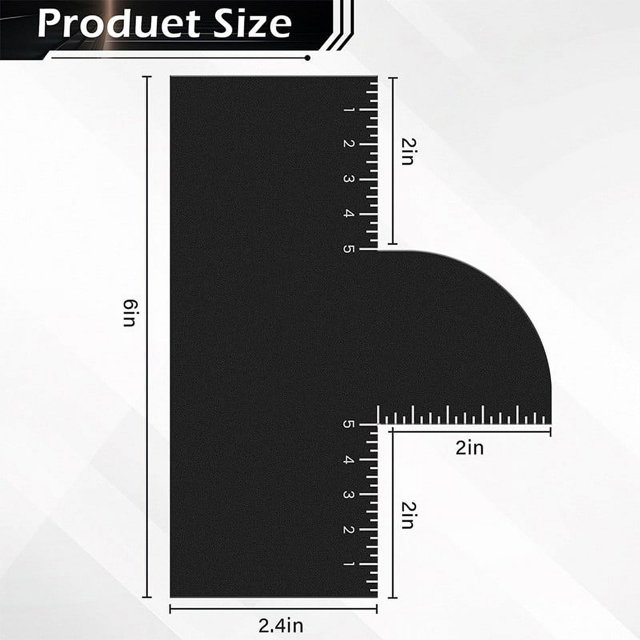 DFC Hair Styling Kit: Enhanced Color Card Hairline Design Template Beard Shaping Tool & Hair Parting Comb