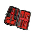 thumbnail image 1 of Travel Home Manicure Stainless Nail Clippers Tool Toe Nail Toenail Care Set with Case 8Pcs, 1 of 9