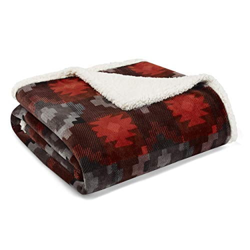 Eddie Bauer UltraPlush Collection Throw BlanketReversible Sherpa