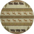 thumbnail image 2 of Addison Rugs Premium Machine Washable Mayfield  Brown 8' x 8' Round Rug, 2 of 5