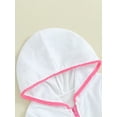 thumbnail image 5 of Jxzom Kids Little Girl Swim Cover Up Dress Toddler Zip-Up Hoodie Beach Pool Bathing Suit Robe Terry Swimsuit Coverup, 5 of 8