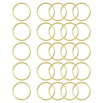 Uxcell 25Pack Open Jump Rings, 15mm/0.59" OD Brass Jump Ring Connectors 1mm Thick O Rings for Jewelry Making Keychain