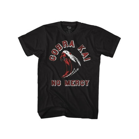 Karate Kid 1984 Drama Sports Movie Cobra Kai No Mercy Black Adult T-Shirt Tee