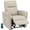Beige, variant on HOMCOM Power Recliner Chair, Upholstered Recliner Chair w/ USB Ports