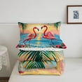 thumbnail image 5 of Erosebridal Cute Flamingo Comforter Sets Full Size, Tropic Floral Flower Comforters & Duvets, Cartoon Ocean Decor, Microfiber, 5 of 8