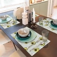 thumbnail image 6 of Placemats Set Of 4 / 6, Avocado Of A Hear Placemats For Dining Table Indoor/Outdoors Heat Resistant Washable Placemats 18" X 12", 6 of 8
