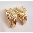 thumbnail image 2 of Sparkle Jewels Stylish Women's Beautiful Stud Earrings For Gift 14k Yellow Gold Plated Silver, 2 of 3
