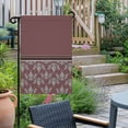 Abstract Garden Flag 12x18 Inch Retro Watercolor Red Brown Pesley ...