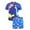 108Blue106, variant on XAOFW Boy's Swimsuit Sets Short Sleeve Crewneck Letter Swim Shirts And Cartoon Shorts Kids 2 Piece Swimwear Swimming Training Stylish Breathable Children Bathing Suit