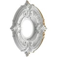 thumbnail image 4 of Ekena Millwork 10"OD x 3 1/2"ID x 3/4"P Attica Thermoformed PVC Ceiling Medallion (Fits Canopies up to 4 1/8"), Universal Aged Metallic Vintage Gold, 4 of 10