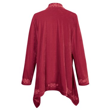 Women's Sleeveless Floral Lace Kimono Vest - Long Open Front Cardigan With Fringe