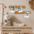 thumbnail image 4 of 4 Pack Self Adhesive Backing Bulletin Board,QZS Portable Cork Board Strips for Paste Notes,15x2x0.24In Portable Bulletin for Office,Wall Decor, 4 of 7