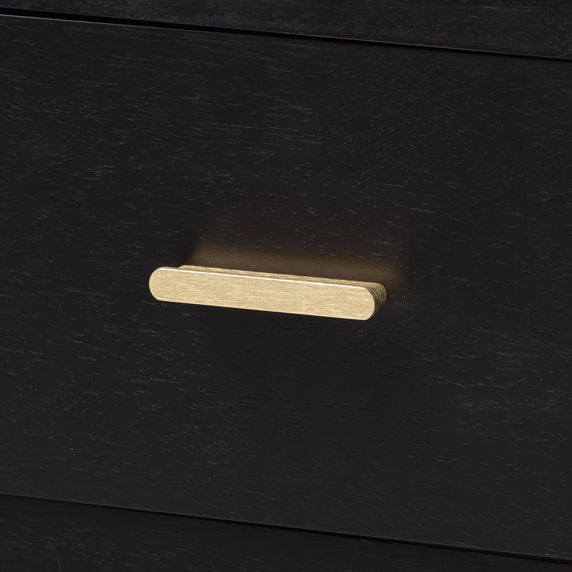 Baxton Studio Marisela Mid-Century Nightstand, 2-Drawer, Black