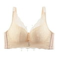 thumbnail image 2 of LOVZFMLL Bras for Women Woman's Solid Color Printing Large Size Ventilate Bra Without Steel Rim Beige XL, 2 of 3