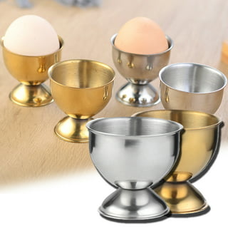 ICO Egg Topper and Cracker for Perfect Soft Boiled Eggs, Silver Stainless Steel