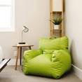 Big Joe Dorm Bean Bag Chair with Drink Holder and Pocket, Spicy Lime