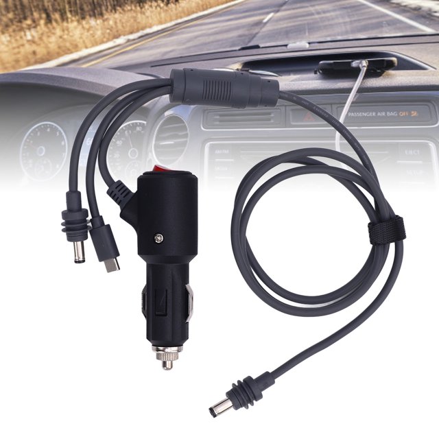 for StarlinkMini 3 in 1 DC Power Cable Cigarette Lighter, Barrel Jack USB C Replacement Cable Cord, Car Charger Plug and DC Male Adapter Cable for StarlinkMini Accessories
