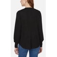 thumbnail image 3 of Buffalo David Bitton Women’s Long Sleeve V-Neck Blouse, Black, Size S, 3 of 3