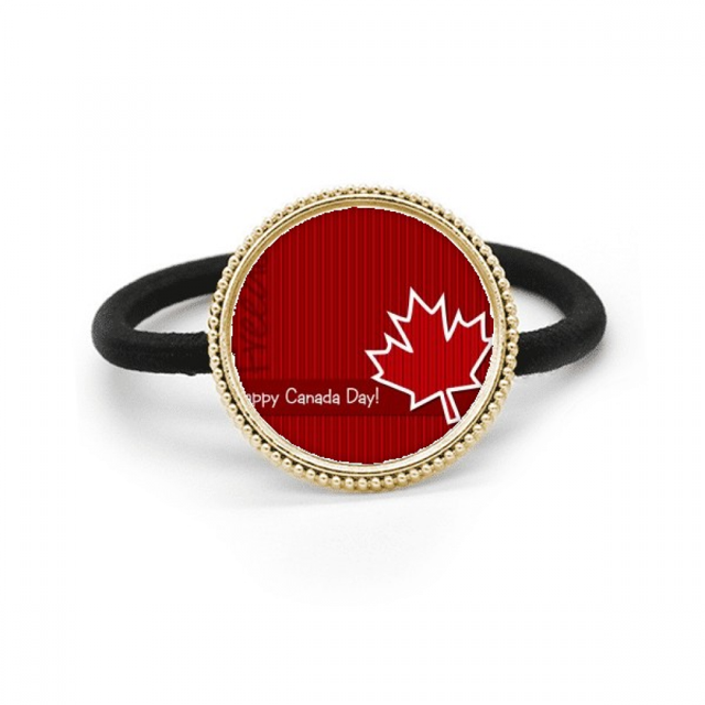 Canadá sabor feliz dia de Canada Cinta para el pelo de metal plateado y tocado de goma