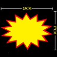 thumbnail image 1 of 50 Pcs 25x16cm/9.8x6.2 Inch Yellow Blank Store Sign Retail Sign Price Tag, 1 of 5