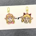 thumbnail image 2 of Zelda & Link Heart Magnet Keychain Set: Funny Acrylic Gamer Gift (1 keychain), 2 of 7