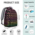thumbnail image 6 of Rainbow Puppy Backpack for School,Cute School Bag,Schoolbag with Adjustable Shoulder Straps & Padded Back,15.3"x11"x7.1".﻿, 6 of 6
