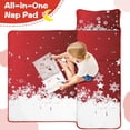 thumbnail image 4 of Red Christmas Snowflake Pattern Toddler Nap Mats for Kids Preschool,50"x20" Sleeping Mat Bag or Kids,Toddler Sleeping Bag,Toddler Nap Mat or Daycare, 4 of 6