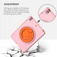 thumbnail image 7 of Dteck iPad Kids Case Compatible for iPad 9th 2021 /8th 2020 /7th 2019 Generation 10.2 in, EVA Shockproof Rotate Handle Folding Stand Heavy Duty Protective Cute Cover for Boys Girls, Pink, 7 of 7