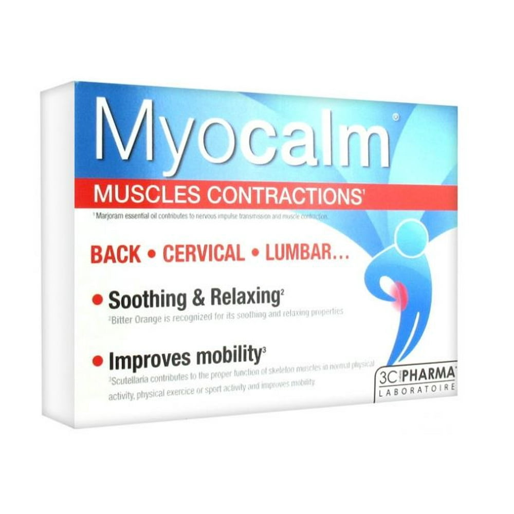 3C Pharma Myocalm Muscle Contractions 30 Tablets