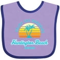 thumbnail image 3 of Inktastic Summer Enjoy the Sunshine Huntington Beach California Blue Boys or Girls Baby Bib, 3 of 4