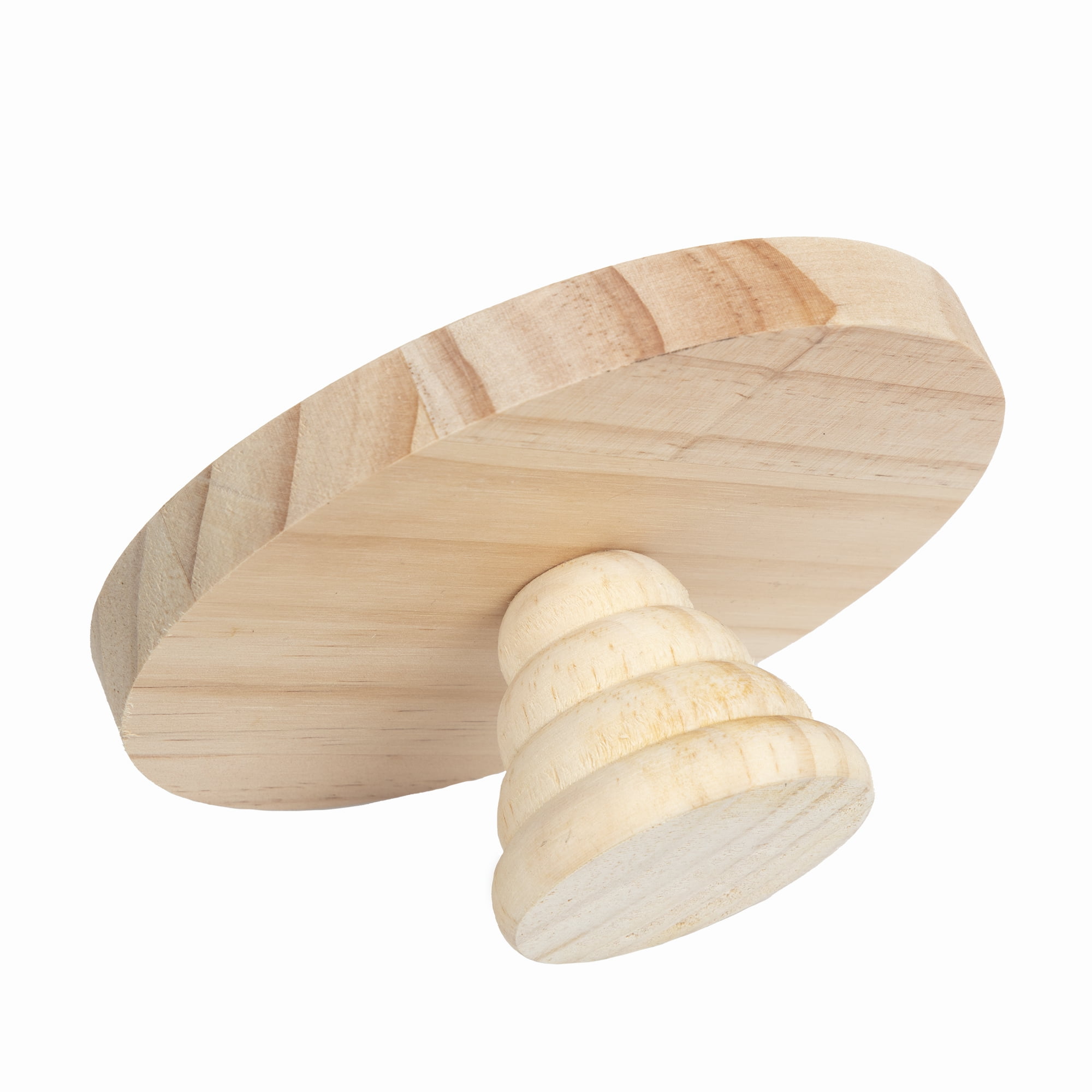 (2 pack) Cousin DIY Mini Wooden Pedestal Stand for Crafts 5.5" x 2.5"