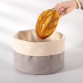 thumbnail image 5 of Cesta De Pan De Tela Redonda De Algodón SSuperp Bolsa De Pan 25 x 22,5 cm, 5 of 5