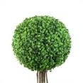 thumbnail image 2 of 4' Potted Two Tone Green Dual Ball Boxwood Topiary Artificial Garden Tree, 2 of 4