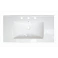 thumbnail image 2 of American Imaginations 36.75-in. W 3H8-in. Ceramic Top Set In White Color - Drain Incl. AI-33157, 2 of 8