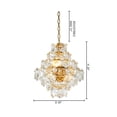 thumbnail image 6 of Design Living 8-Light D20'' Clear Crystal Chandelier with Brass Hardware, 6 of 6
