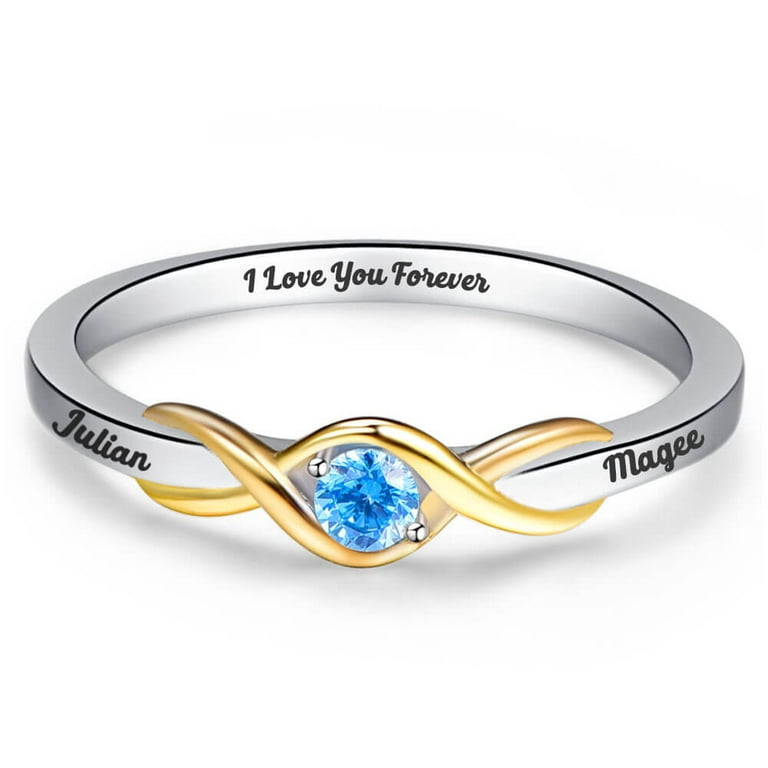 Custom engraved clearance rings for women