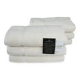 thumbnail image 4 of SALBAKOS Luxury Hotel & Spa Turkish Cotton 6-Piece Eco-Friendly Hand Towel Set 16 x 30 Inch, Ivory, 4 of 7