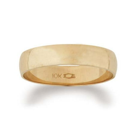 10kt Gold Wedding Band, 5 mm